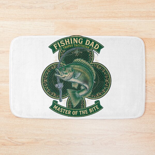 Item preview, Fishing Dad Trophy Tactician Funny Bass Fish Emblem Gift designed and sold by YMLux.