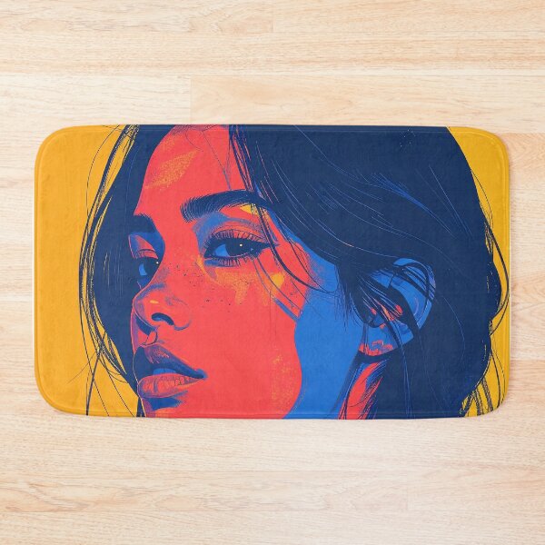 Item preview, Bright Artistic Woman Portrait in Bold Colors designed and sold by BetweenForms.