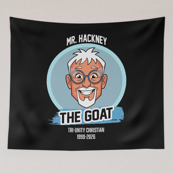 Item preview, Mr. Hackney The Goat Tri-Unity Christian 1990 2026 designed and sold by moabeArtistic.