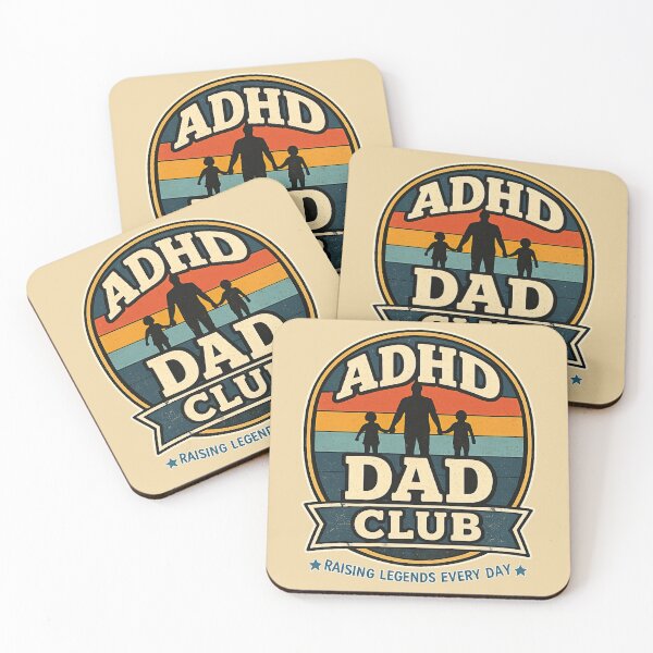 Item preview, ADHD Dad Club Raising Legends Every Day Retro Vintage Father's Day Gift designed and sold by CollectionsJEm.