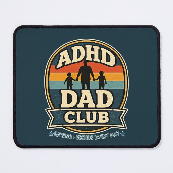 Item preview, ADHD Dad Club Raising Legends Every Day Retro Vintage Father's Day Gift designed and sold by CollectionsJEm.