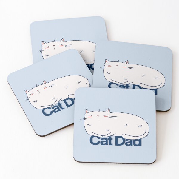 Item preview, Cat Dad - Cute Whimsical Sleeping Cat Illustration designed and sold by BeeandKiwi.