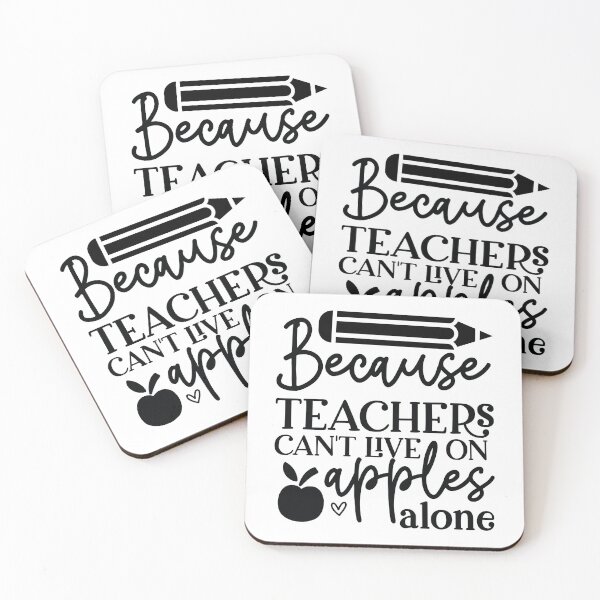 Item preview, Teachers Cant Live On Apples Alone - Funny Education Art designed and sold by FuzionRaptor.