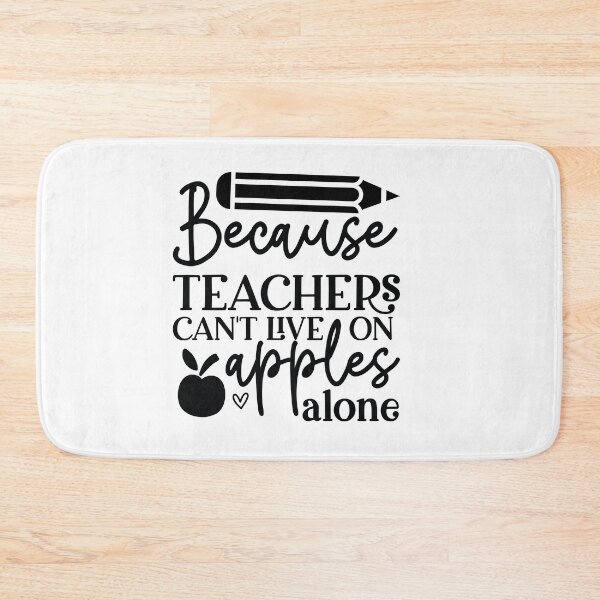 Item preview, Teachers Cant Live On Apples Alone - Funny Education Art designed and sold by FuzionRaptor.