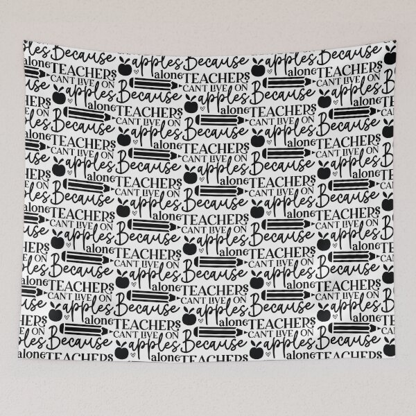 Item preview, Teachers Cant Live On Apples Alone - Funny Education Art designed and sold by FuzionRaptor.