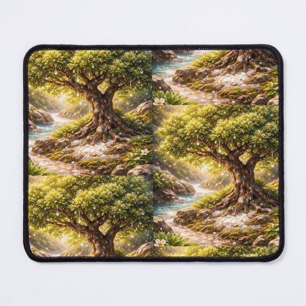 Item preview, Enchanted Mastic Tree by a Glimmering Stream. designed and sold by JoyNest = "The nest of joy".