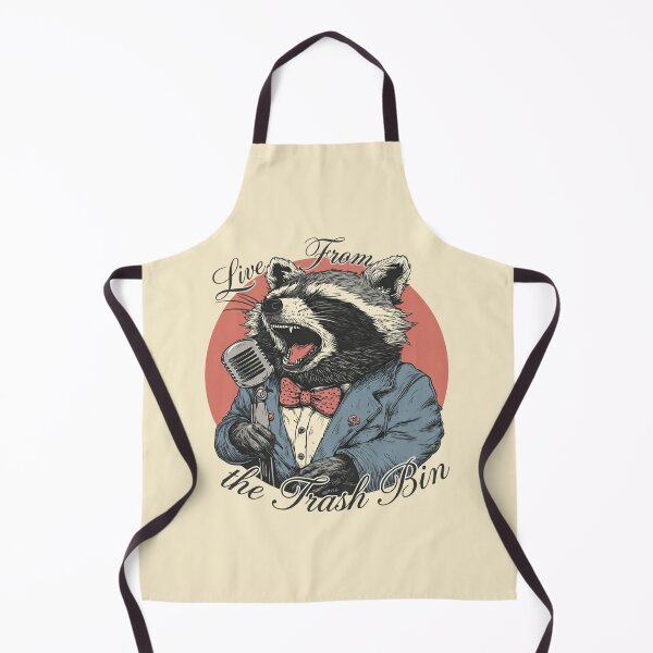 Item preview, Live From the Trash Bin - Fancy Raccoon Art designed and sold by Cosmic Cactus.