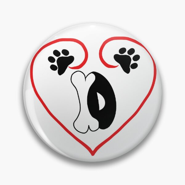 Item preview, Heart dog with the letter D designed and sold by acreació.