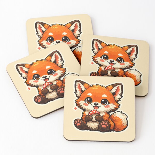 Item preview, Cute Baby Fox Kawaii Sticker | Adorable Animal Tee Design designed and sold by The Digital Compass.
