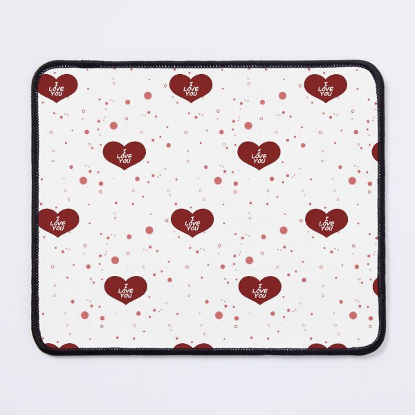 Item preview, I Love You Heart Pattern Dark Romantic Design designed and sold by MHArtSpace.