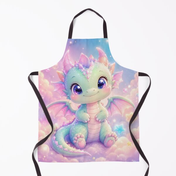 Item preview, Kawaii Baby Dragon Pastel Magic | Cute Fantasy Dragon Aesthetic | Soft Dreamy Cartoon Creature designed and sold by MarekoraStudio.