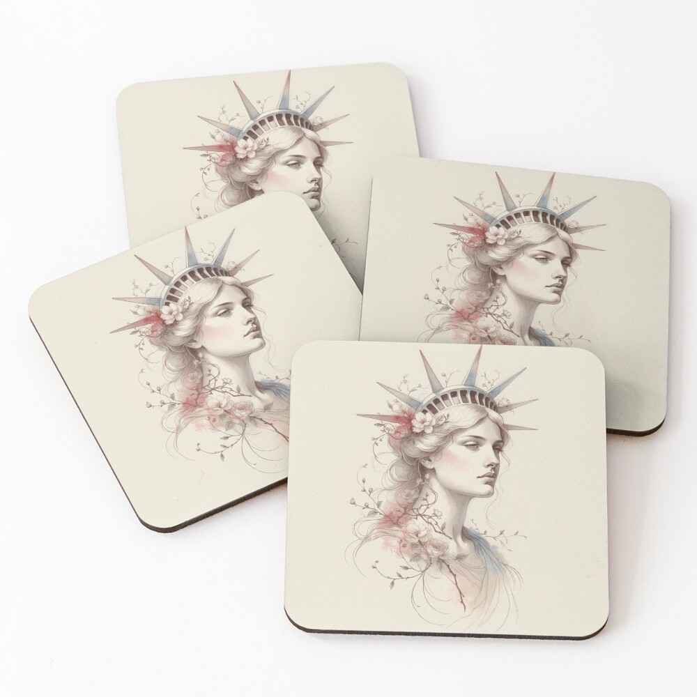 Item preview, Coasters (Set of 4) designed and sold by MKThreadsStudio.