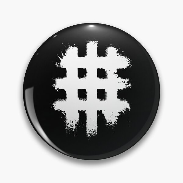 Item preview, Ink brush stroke sign symbol hashtag 127sm designed and sold by 127sm.