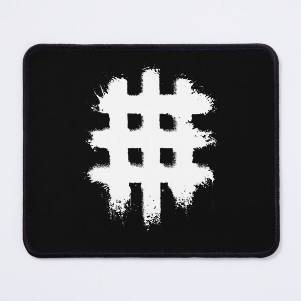 Item preview, Ink brush stroke sign symbol hashtag 127sm designed and sold by 127sm.