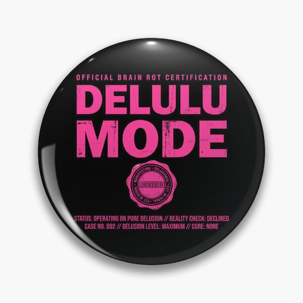 Item preview, Delulu Mode Official Brain Rot Certification Funny Sarcastic Design designed and sold by StillWildink.