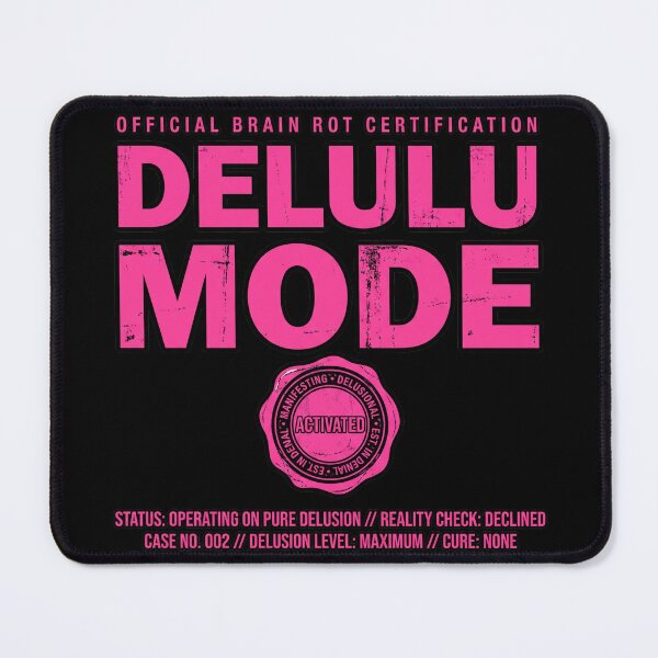 Item preview, Delulu Mode Official Brain Rot Certification Funny Sarcastic Design designed and sold by StillWildink.