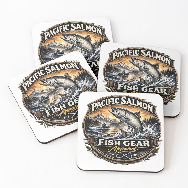Item preview, Pacific Salmon Fishing Shirt designed and sold by Fish Gear Apparel.