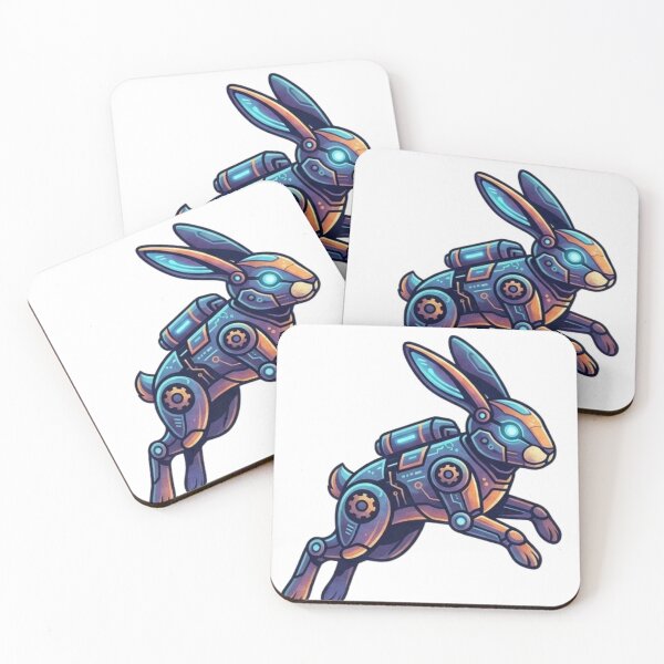 Item preview, Cyber Rabbit Version: Futuristic Tech Hare Illustration designed and sold by Wear Sculpt.