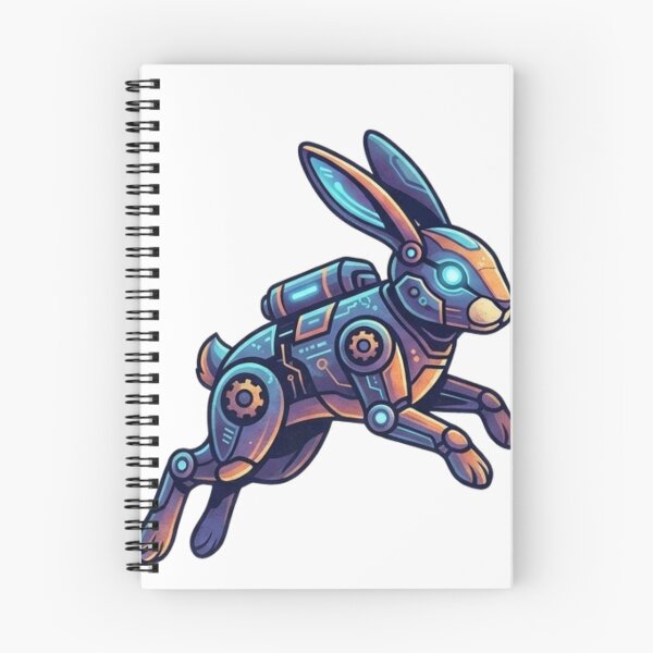 Item preview, Cyber Rabbit Version: Futuristic Tech Hare Illustration designed and sold by Wear Sculpt.