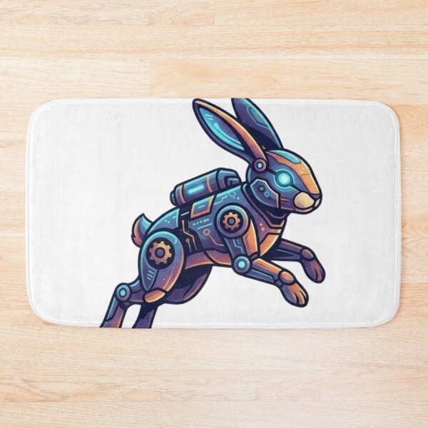 Item preview, Cyber Rabbit Version: Futuristic Tech Hare Illustration designed and sold by Wear Sculpt.