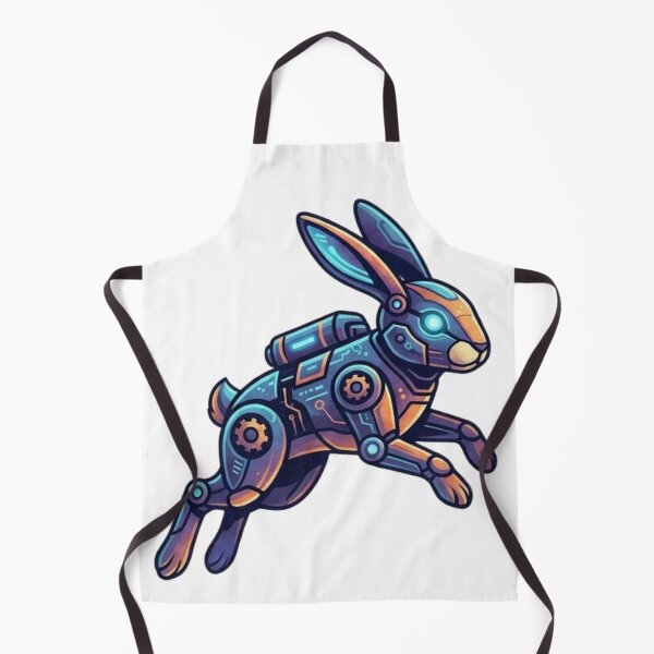 Item preview, Cyber Rabbit Version: Futuristic Tech Hare Illustration designed and sold by Wear Sculpt.