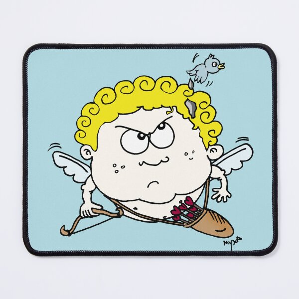 Item preview, Angry Cupid & Bird Poop Hair - Hilarious Love Fails Art designed and sold by MyxaART.