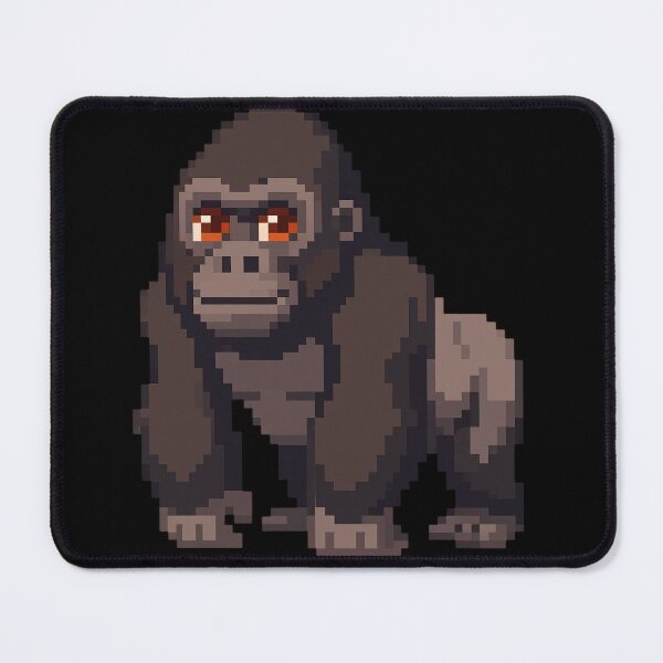 Item preview, pixelated style gorilla, digital art, minimalist design designed and sold by geekmania48.