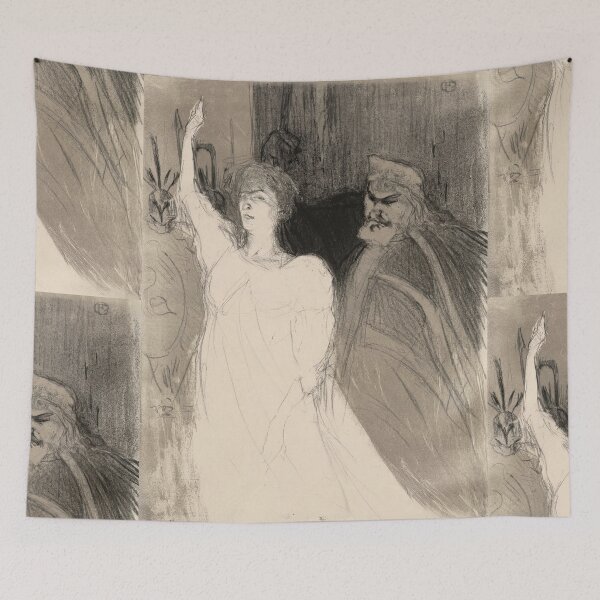 Item preview, A Princely Idyl Clara Ward by Henri de Toulouse-Lautrec | Theatrical Fine Art Print designed and sold by artofuniverse.