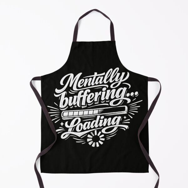 Item preview, Mentally Buffering Loading Design – Funny Introvert Typography T-Shirt, Minimal White Graphic, Aesthetic Humor Quote designed and sold by XxZainStylexX.