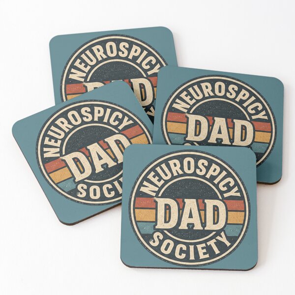 Item preview, Neurospicy Dad Society Vintage Badge Retro Father's Day Gift designed and sold by CollectionsJEm.