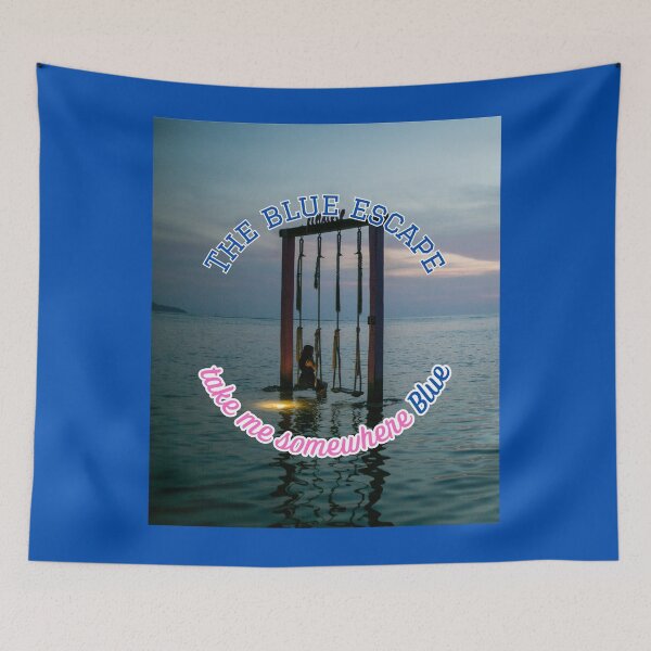 Item preview, The Blue Escape Take Me Somewhere Blue Swing designed and sold by LittleBigGifts.