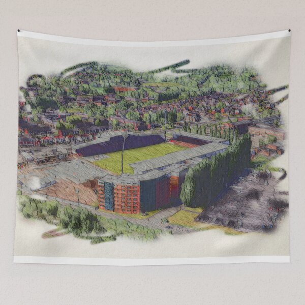 Item preview, Wrexham Racecourse Ground Stadium Artwork designed and sold by ArtworkNorth.