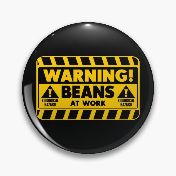 Item preview, Warning Beans At Work designed and sold by helenacooper.
