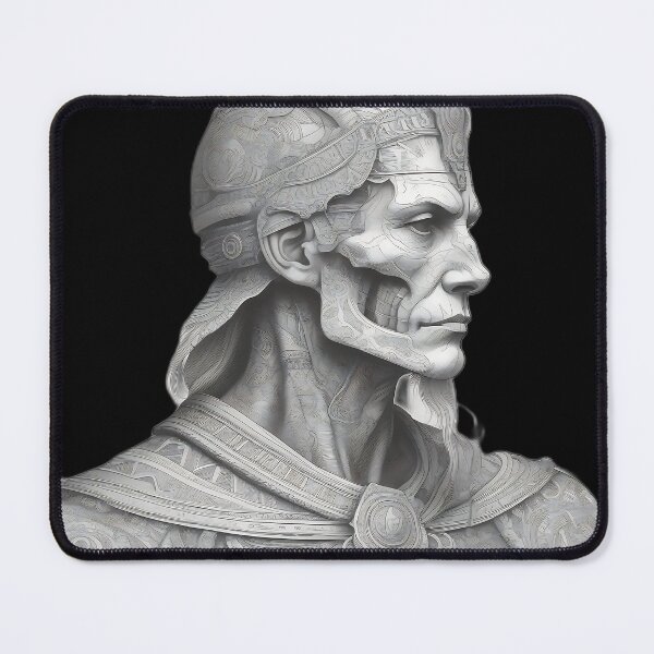 Item preview, Ancient Lich King Profile | Undead Pharaoh Etching designed and sold by DarkOriginArts.