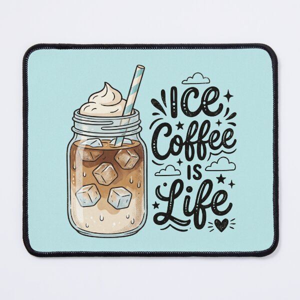 Item preview, Ice Coffee Is Life Cute Iced Coffee Lover Graphic – Retro Aesthetic Coffee Design designed and sold by TheStephanieRome.
