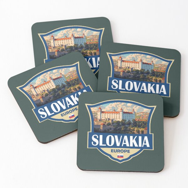 Item preview, Slovakia Illustration Retro Badge designed and sold by KrisSidDesigns.