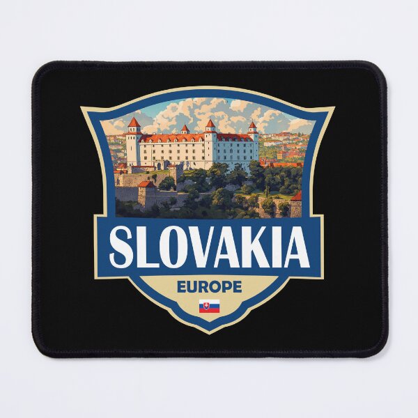 Item preview, Slovakia Illustration Retro Badge designed and sold by KrisSidDesigns.