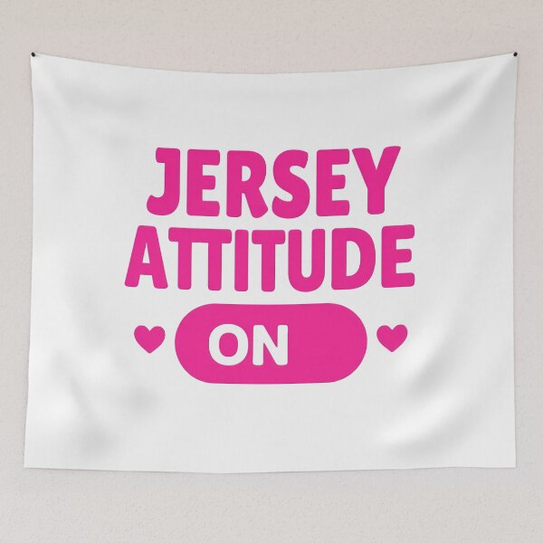 Item preview, Jersey Attitude On | Bold Hot Pink Toggle Design designed and sold by JerseyGirls.