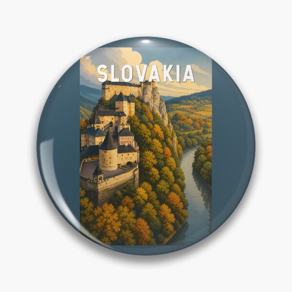 Item preview, Slovakia Illustration Travel Art Vintage designed and sold by KrisSidDesigns.