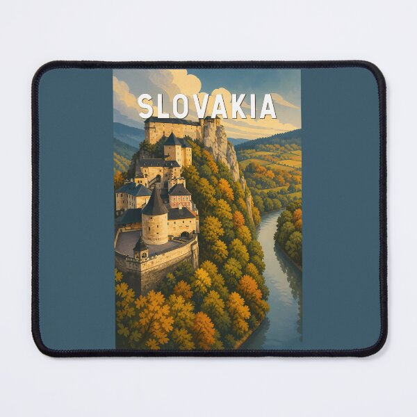 Item preview, Slovakia Illustration Travel Art Vintage designed and sold by KrisSidDesigns.