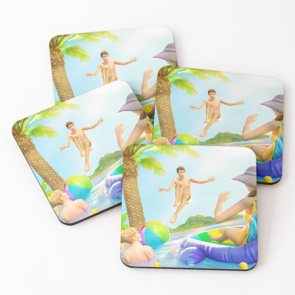 Item preview, pool party (pen, pitch & plants) designed and sold by draumade.