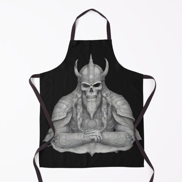 Item preview, Undead Viking Draugr King | Horned Berserker Etching designed and sold by DarkOriginArts.