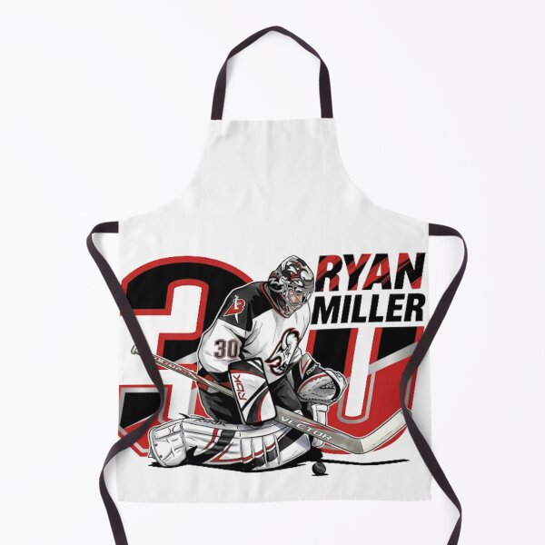 Item preview, Ryan Miller #30 - Buffalo Hockey Legend - Goat Head Retro Art designed and sold by Thogan0416.