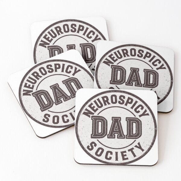 Item preview, Neurospicy Dad Society Distressed Retro Badge Father's Day Gift designed and sold by CollectionsJEm.