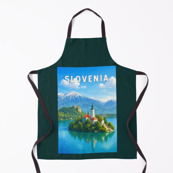 Item preview, Slovenia Illustration Travel Art Vintage designed and sold by KrisSidDesigns.
