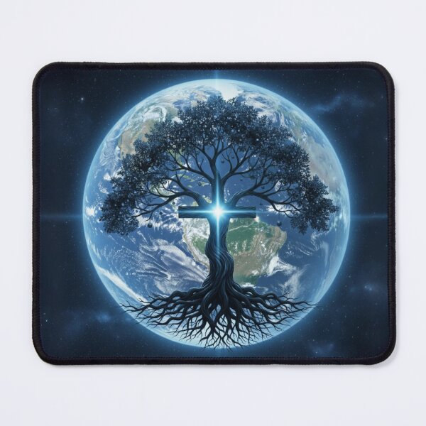 Item preview, Christian Tree of Life Earth Cross designed and sold by CoolByEli.