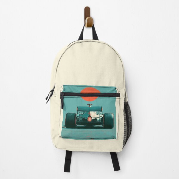 Item preview, Formula One graphic poster Bauhaus design Mercedes colors designed and sold by blackdogshop.