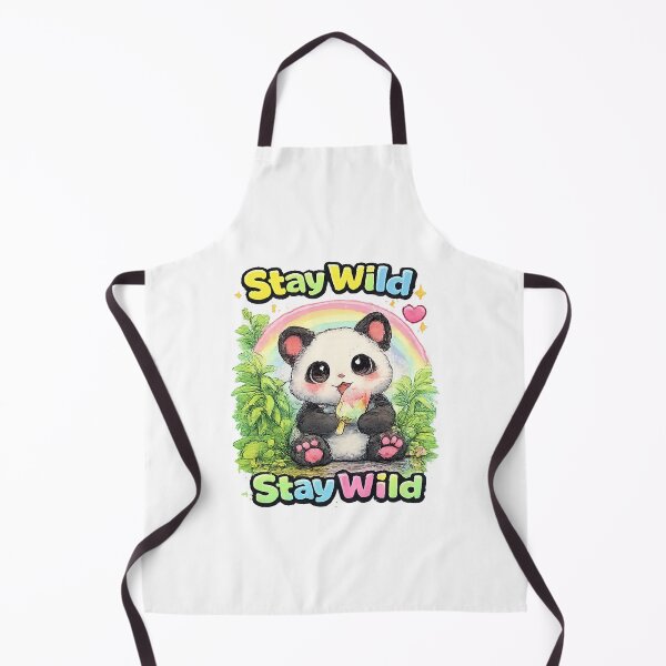 Item preview, Stay Wild Panda – Cute Kawaii Panda Ice Cream Design designed and sold by Clothes With Smiling Animals Walt Gral.
