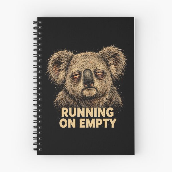 Item preview, Running On Empty Tired Koala Funny Animal designed and sold by TheAsura.