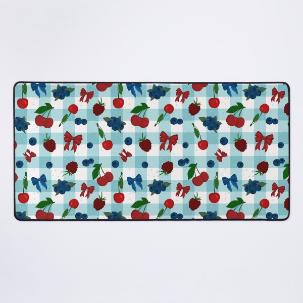 Item preview, Teal Blue Picnic Berries and Bows designed and sold by Pinecone Place.